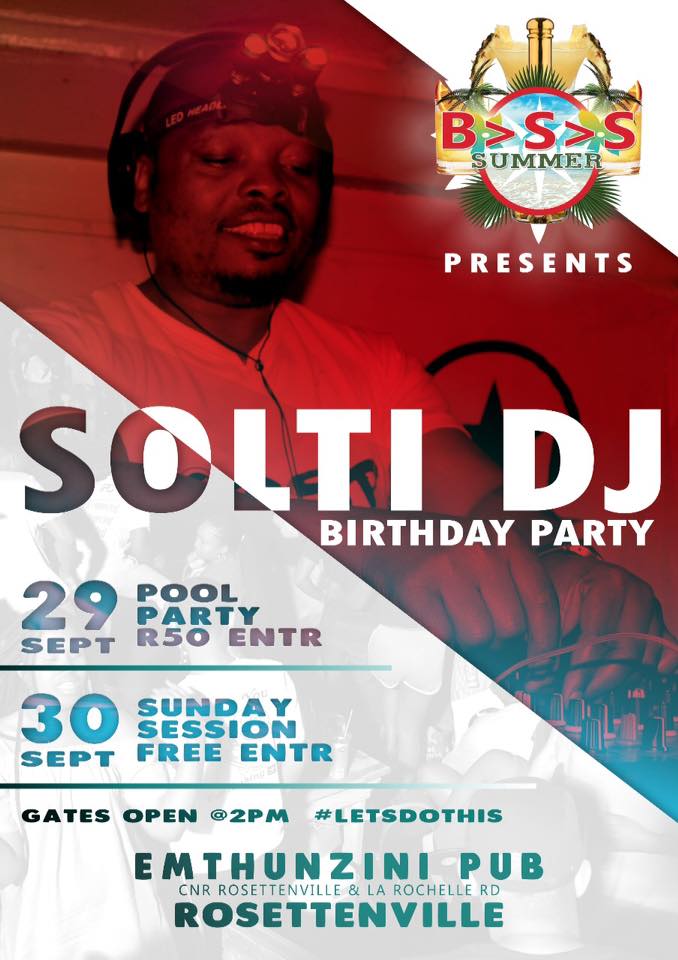 Official_DSP_SA's tweet photo. #UncleSolzBirthdayPoolPart live @emthunzinisportspub (Rosettenville JHB)
Entrance fee : R50 #dspsummer #dspsummer2018 #bssarmy #bssonthemove #poolparty #springpoolparty #music #housemusic #deephouse #deeptech #afrohouse #afrodeephouse #electronicmusic #electronicdancemusic https://t.co/6iuoPJUwJV