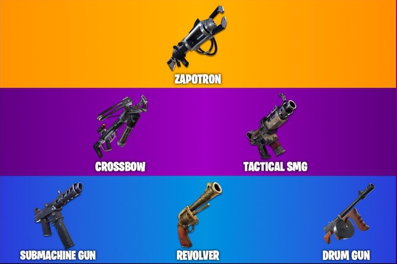 Fortnite News All Vaulted Weapons From Season 1 5 Fortnite