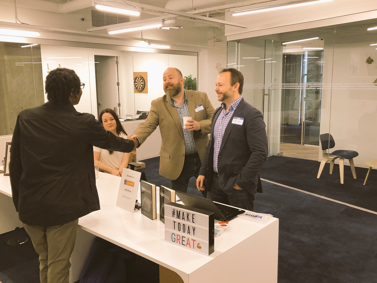 AAF_DC's tweet photo. Kicking off #AMAdBuzz RIGHT NOW!! These lovely faces are waiting to greet you 🤗Breakfast, coffee and networking before @gregkihlstrom takes the stage to talk agile brands. https://t.co/LDsAkFUPQ3
