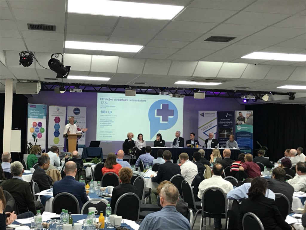DigitalUoM's tweet photo. Fantastic digital innovation pitches from SMEs #DigiHealthNorth https://t.co/ib5NHN3AV9