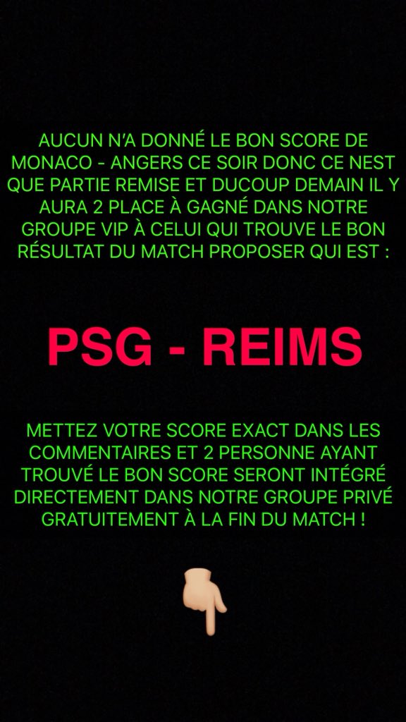 EasyM60's tweet image. Hier personne à trouver le score exact de Monaco - Angers donc ce soir on fait gagner 2 place pour notre VIP venez sure notre Instagram pour participer au jeux c’est gratuit ! #TeamParieurs #winamax #ParionsSport #bet #Monaco #PSGSDR