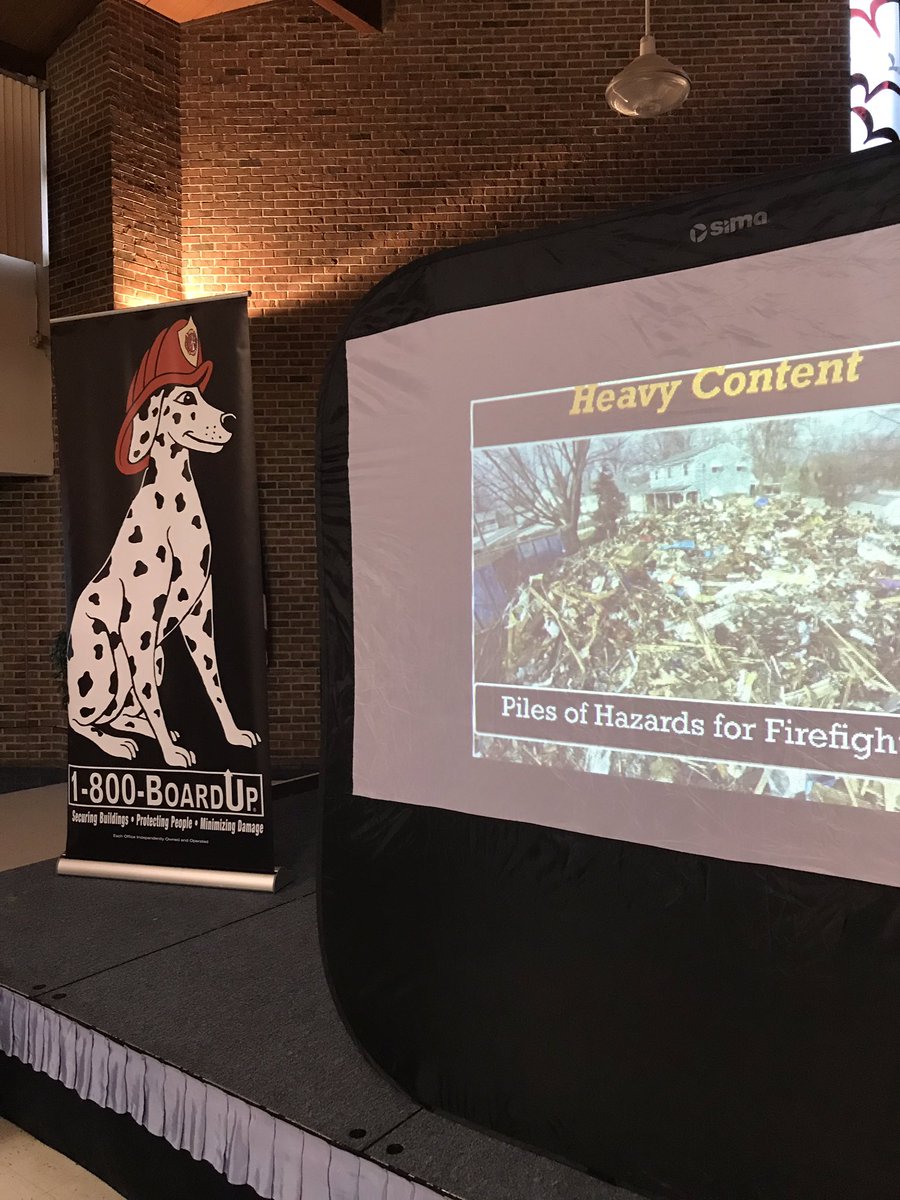 Huge thank you to <a href="/1_800_BOARDUP/">1-800-BOARDUP</a>  for sponsoring today’s #hoarding class in Ohio. #firefighters