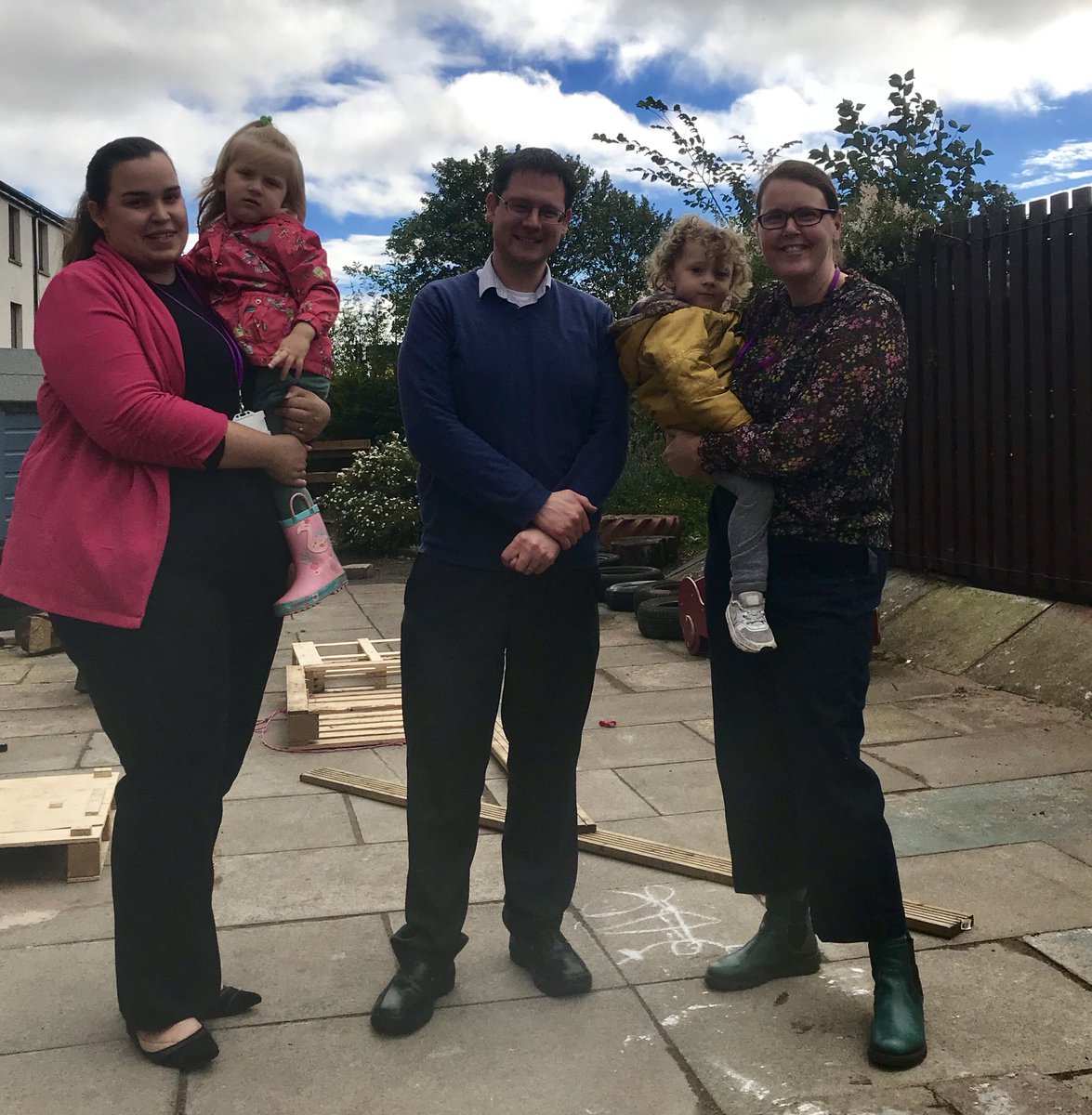 We were delighted to welcome Euan Carmichael of @scotgov to our setting in Dundee to explain our flexible childcare service delivery model. #earlyyears #flexiblechildcare   #childcaredundee #expansionplans #1140hours #Blueprint2020 @MareeToddMSP @DundeeCouncil