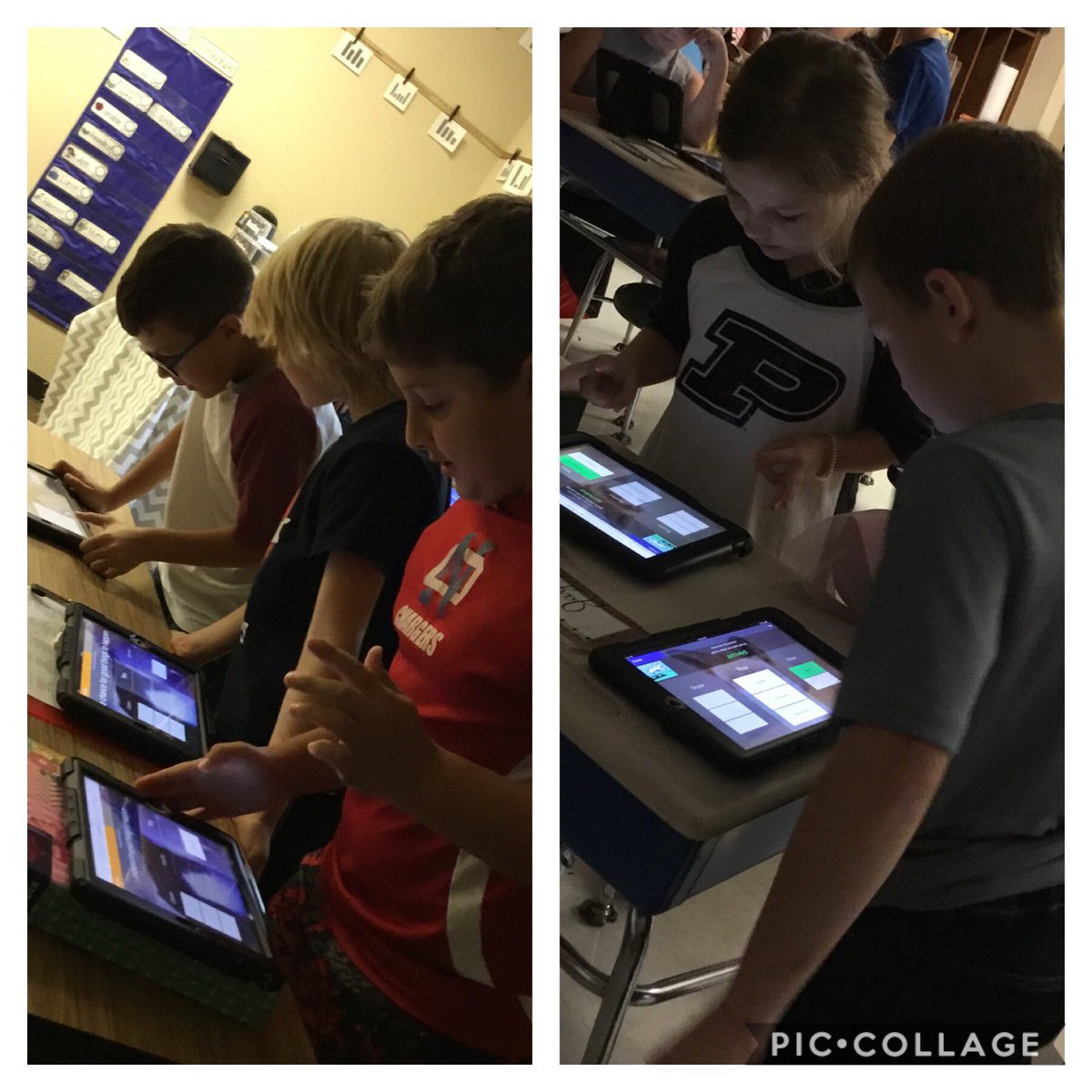 HoeingGina's tweet photo. A little vocabulary practice on a rainy day using Quizlet Live #funcollaboration @ndeschargers https://t.co/y8njBglf6l