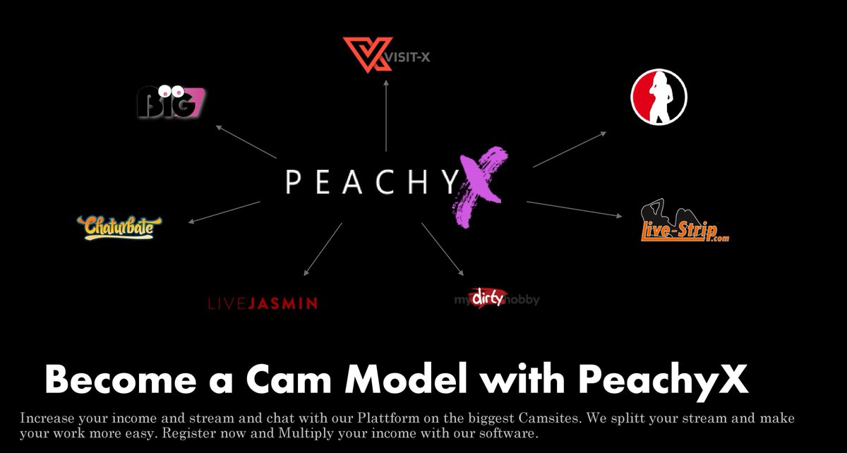 PeachyxCom's tweet photo. Use now our Software to Stream on 7 Plattforms NEW NOW LIVEJASMIN online. #Increaseyourcamrevenue #morecamcash #Doubleyourincome #Camsplitter #Camgirlsoftware #Revenuedoubler #noinstalation https://t.co/eLxfasWPg9 https://t.co/h77EMzQXnD