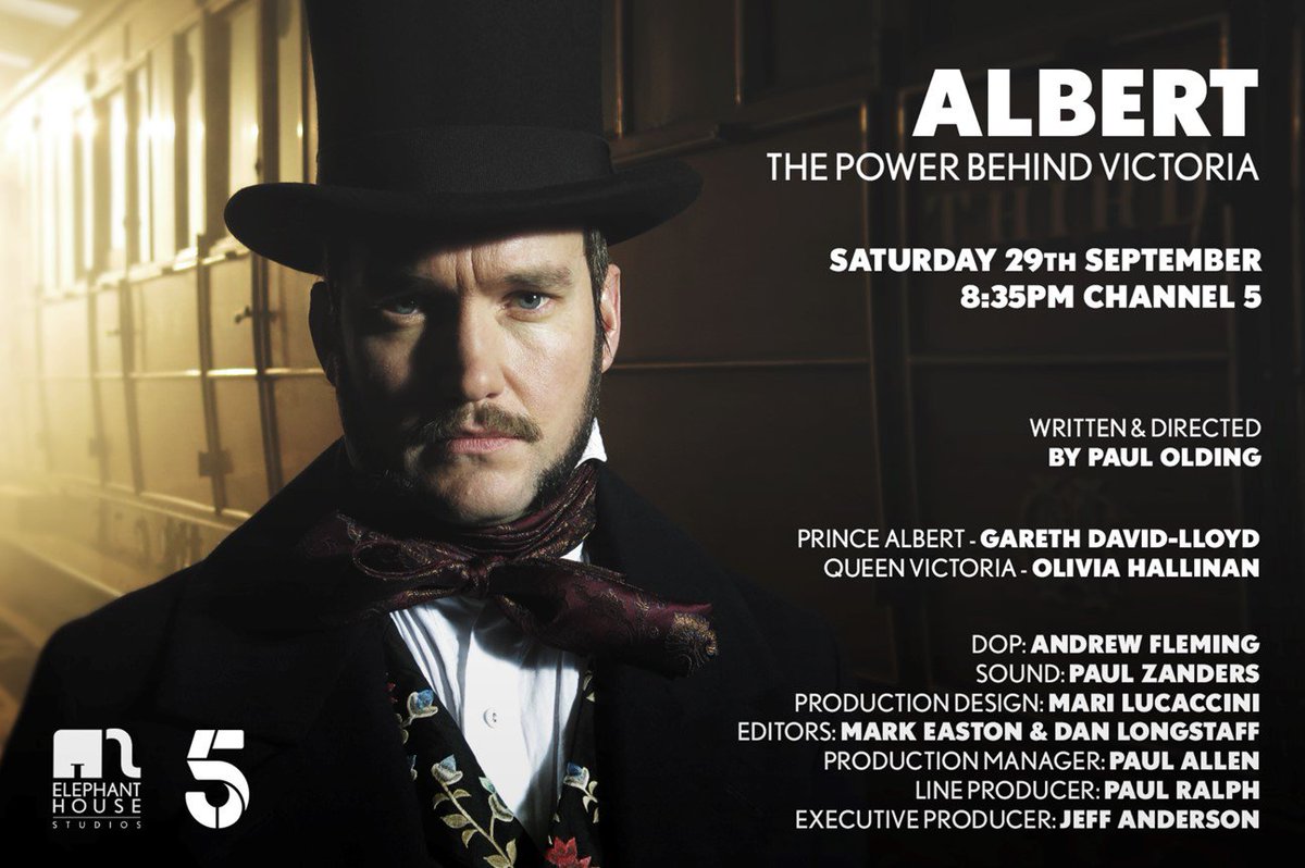 2nd big news...Albert The Power Behind Victoria is finally going out this Saturday at 8.35pm on Channel 5. Was the production manager on the show &amp; on top of that Albertine makes an appearance as Princess Vicky. 😍 #albertthepowerbehindvictoria #channel5 #albertine #albert