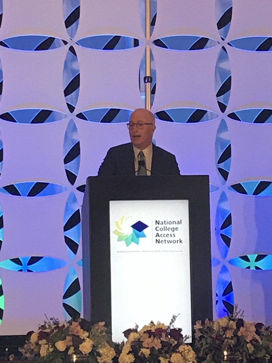 TCASN's tweet photo. Congratulations to Bob McCann of @UBS who received the Bob Craves Champion of College Access and Success Award today at #NCAN18. Thank you for your commitment to education and entrepreneurship - this award is well deserved! https://t.co/82tnKqvgNy