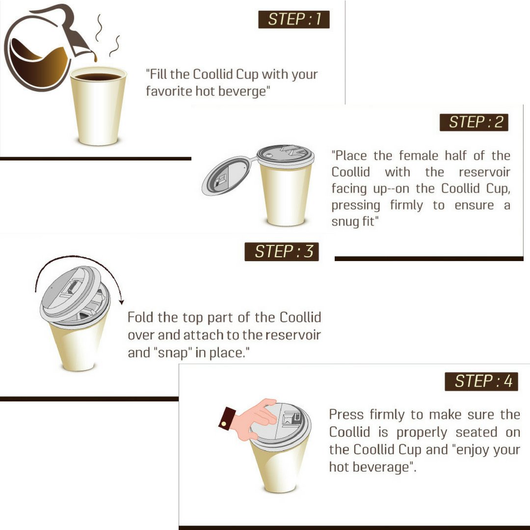 CoollidCorp's tweet photo. Need Wednesday morning motivation?  Easy as 1-2-3.  Fill, Close and Enjoy!

#coffeelid #coollid #lids #stepsoflids #usingcoollid #burnprooflid #spillprooflid #spillproofcup #spillproof #burnprooflid #burnproof https://t.co/h86A5i6Psz