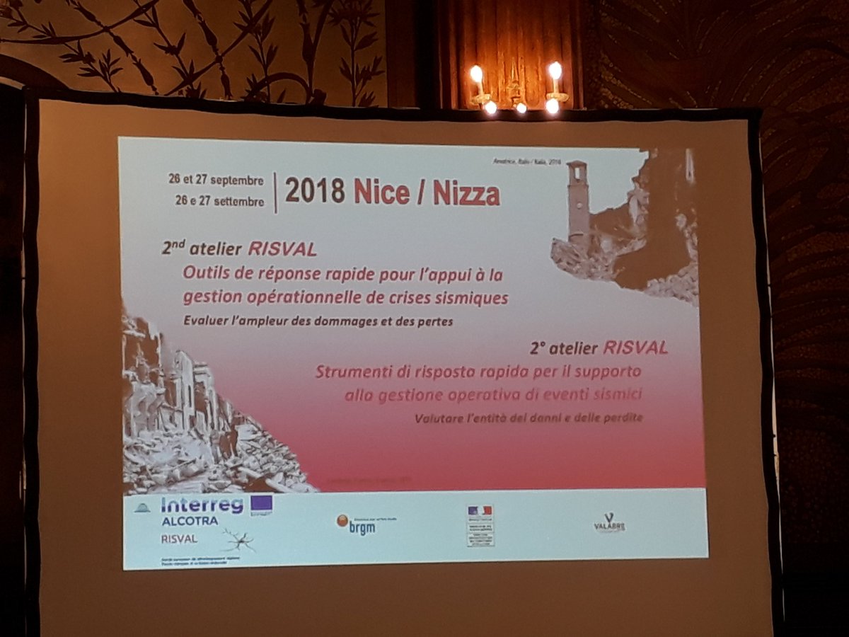 NiceDPGR's tweet photo. #Nice06 participation de la @VilledeNice au 2ème atelier #Risval sur la gestion opérationnelle de crises sismiques. Partage d'expériences avec l'Italie et l'Espagne. @MetropoleNCA @prefet06 @BRGM_fr https://t.co/huDUh9KLiG