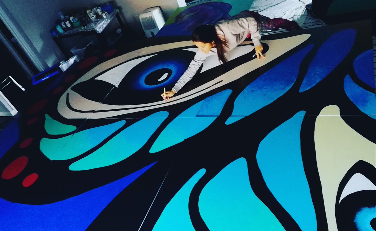 closalguero's tweet photo. Another 🦋 flying soon @DowntownRideau welcoming diversity. Tallest mural in Ottawa created for the #WOWeek Painted with NewComers &amp; residents in 3different Ottawa locations. THKS @olip_plio @OCH_LCO @cpopco @ottawacity @CRCBV @RentTimbercreek @MathieuFleury #CommunityConnections https://t.co/HDBA4xSwHa