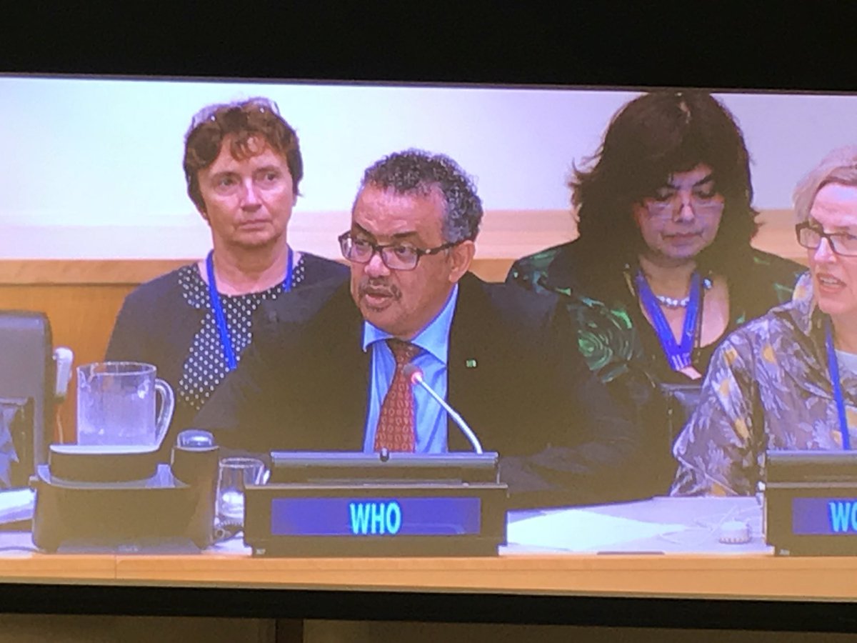 DougUNDP's tweet photo. .@DrTedros commends countries where sovereign funds are tobacco-free such as France and NZ. “Why fight the tobacco industry with one hand and finance them with the other?” https://t.co/vIeLK5cZwY