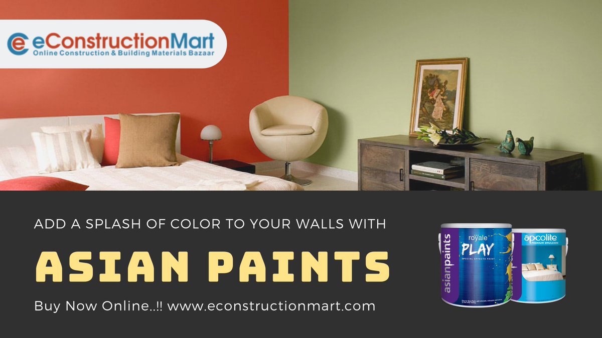 ecmart_online's tweet photo. Add #Color and #Happiness to Your Living Spaces with Asian Paints https://t.co/k4gseofhiy #AsianPaints #wallpaints #wallpaintprice #Wallpaintonline #buyasianpaints #asianpaintsonline #paints #lowestprice #buynow https://t.co/K4LVhnXqg5