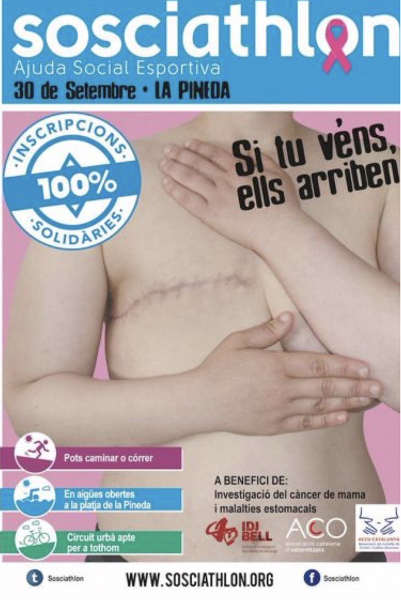 maatbijoux's tweet photo. Este año, colaboramos con Sosciathlon para ayudar a recaudar fondos para el Cáncer de mama y las Enfermedades Intestinales con Fuerza Infinita. Apúntate y participa en este evento solidario este domingo 27 septiembre.
Inscripciones en https://t.co/OXrY8mZw3U https://t.co/VG1orLWj7M