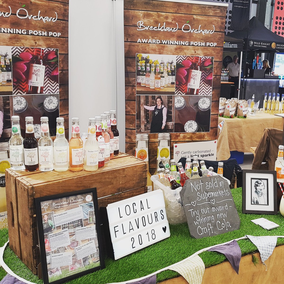 All set up at #LocalFlavours2018 at the Royal Norfolk showground. A trade show with a difference x #localflavours . Cheers x