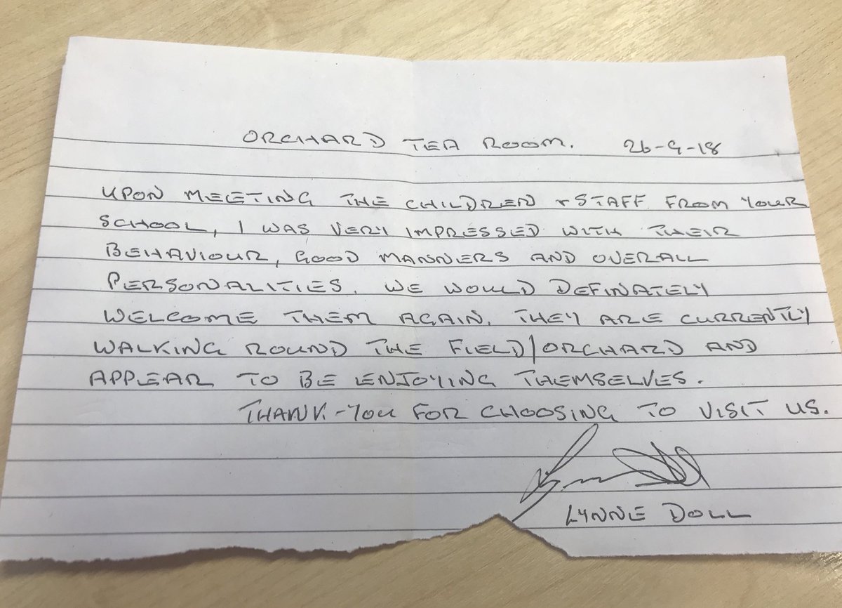 vonya_v's tweet image. Proud beyond words of our amazing learners and staff today. To think that a member of the public took the time to write this note to me..... #tbap18  #thisishoweedoit