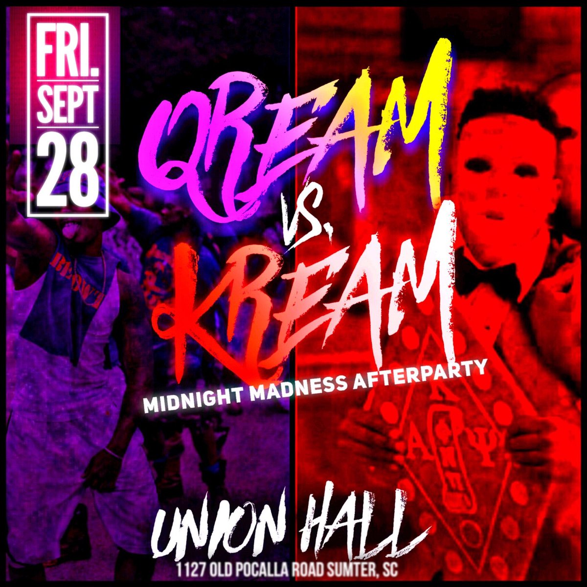 DJHITEM803's tweet photo. HIT EM' ENT | LEGENDARY NUPES | QREAM TEAM PRESENTS
SEPTEMBER 28 🗓
#QREAM 🐶 VS #KREAM 🐰
$3 OMEGA OIL & NUPE JUICE 🍹
HOSTED BY CHEERLEADERS & BASKETBALL TEAM 🏀
#MUSICBYME 🎶
UNION HALL (1127 OLD POCALLA RD)📍 https://t.co/QhvE60X1di