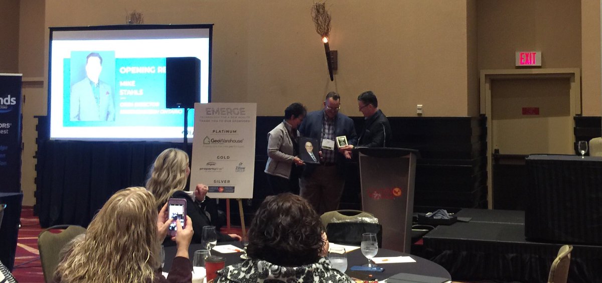 Congratulations to David Reid on all the accomplishments and contributions he has made over the years to promote organized real estate.