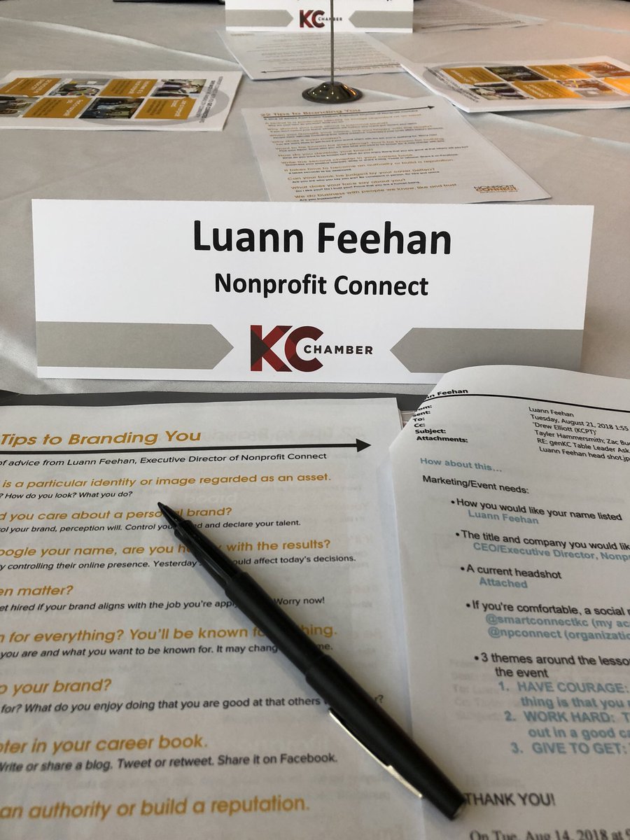 Starting the day with <a href="/genKC/">genKC</a> sharing 10 lessons for your next 10 years. <a href="/npconnect/">Nonprofit Connect</a>