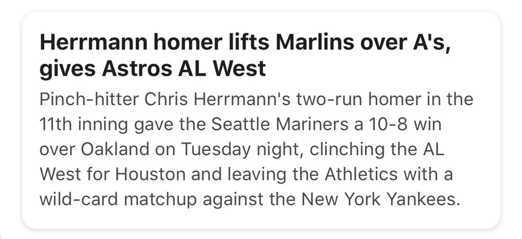 justineggert's tweet photo. Really? @espn #mariners #espn #fail https://t.co/y4zHwGki9Y
