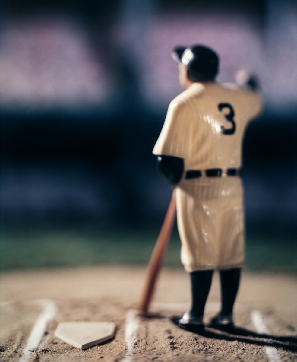 EastmanMuseum's tweet image. What is Levinthal doing with the sports figures that’s different from military scenes? What’s similar?

#OnViewNow: David Levinthal (American, b 1949). Untitled, 2003. From series Baseball. Dye diffusion transfer print. Eastman Museum, gift of anonymous donor. © David Levinthal