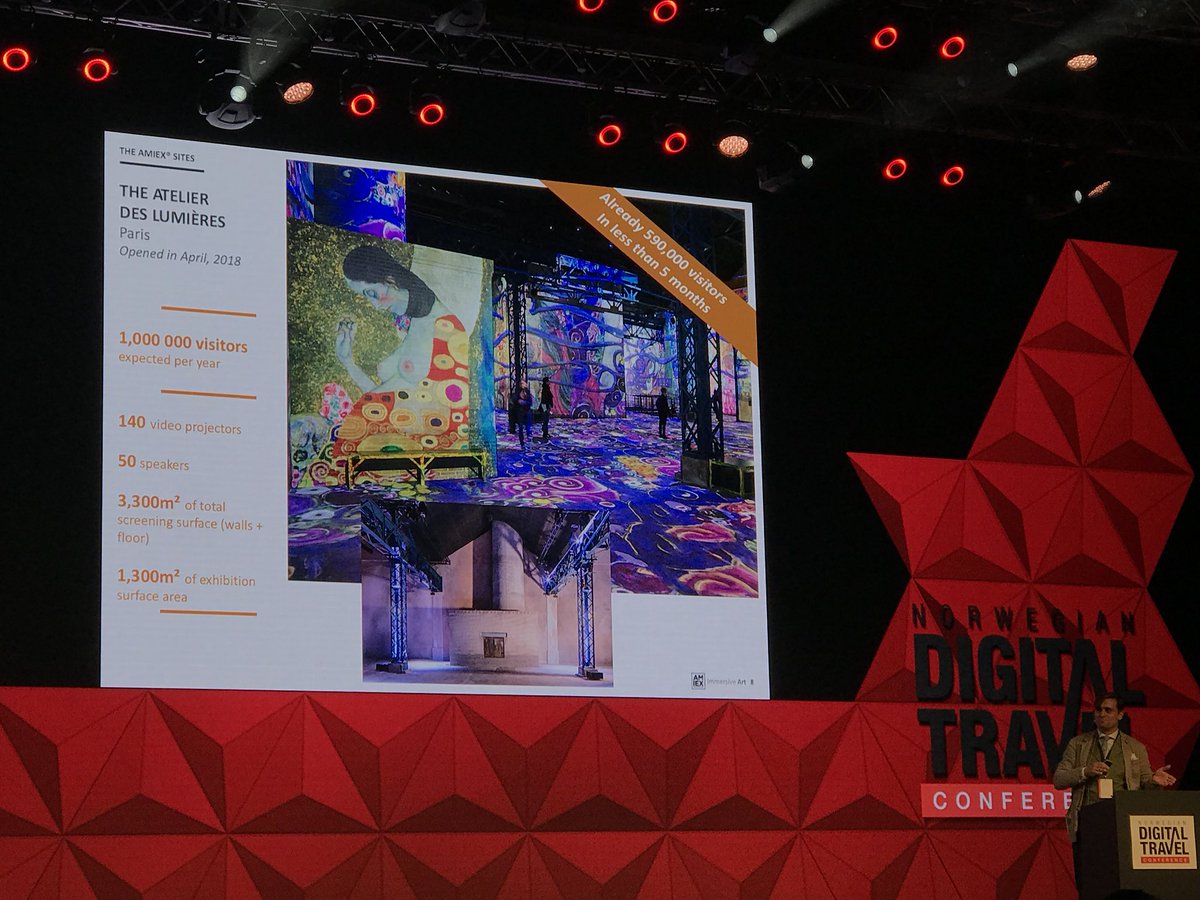 techpointtravel's tweet photo. WOW! @culturespaces bruker  teknologi til å presentere kunst på en helt ny måte #NorwegianDTC https://t.co/QLDIKfiGZE
