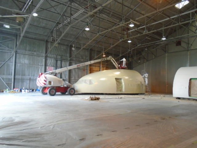 wgtanker's tweet photo. We paint a diverse range of equipment &amp; vehicles @ WG Tanker Group Ltd. Our specialist coatings division paints flight training equipment including #boeing777 simulators. It takes a big hangar to complete this job! #boeing  #boeinglovers #avgeek #aviationgeek #aviation #b777 https://t.co/LcBI68ur4C
