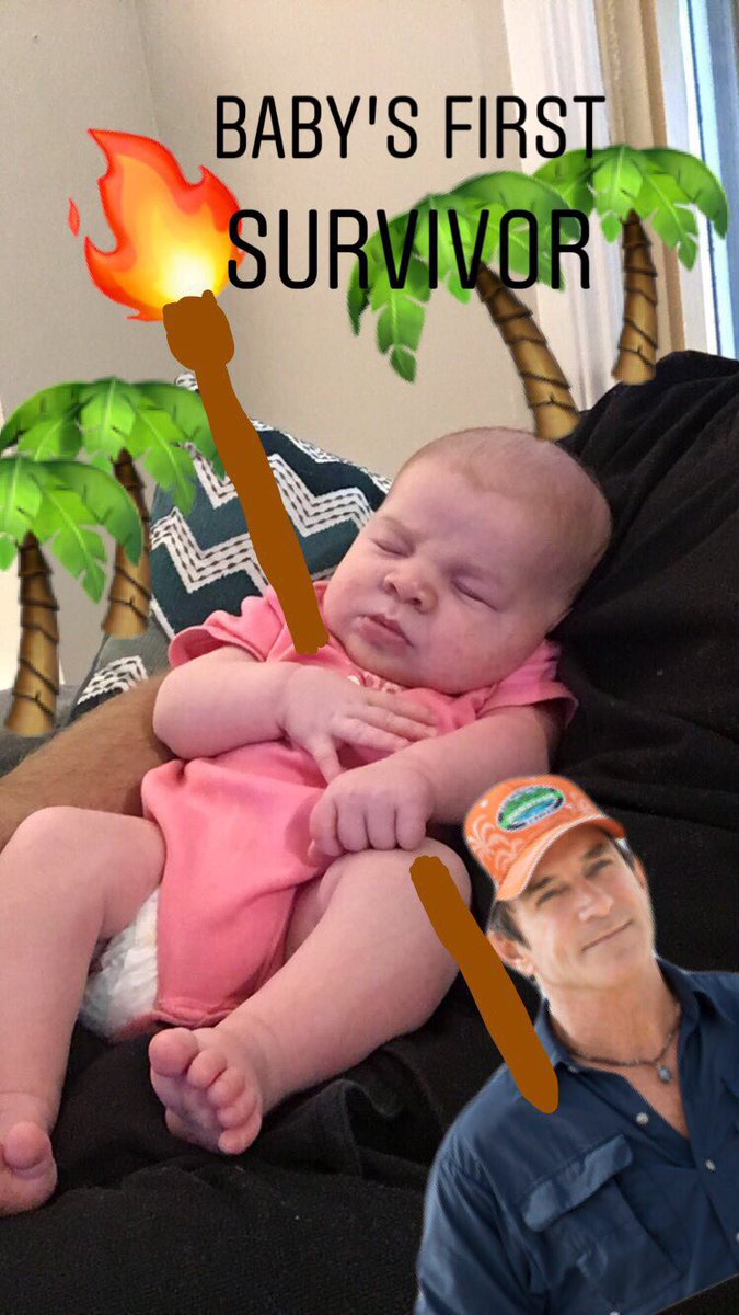 theStoopidBoy's tweet image. Baby&apos;s First Survivor #Survivor #Probst @JeffProbst @survivorcbs