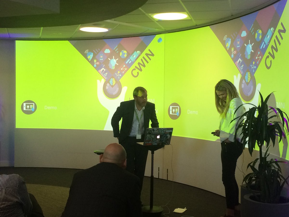 annapenrose's tweet photo. Great Alexa demo provoking some giggles #cwin18 @Capgemini #MidlandsASE https://t.co/MnquSXd3M7