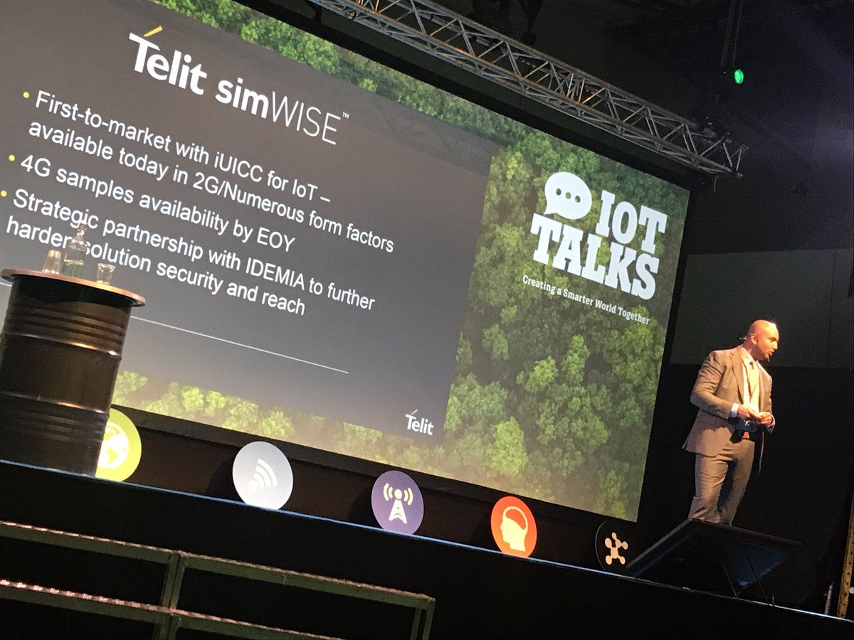 tele2iot's tweet photo. Now >> Presentation of #simWISE technology by @Telit_IoT at #IoTTalks https://t.co/KR6JMEzJXL