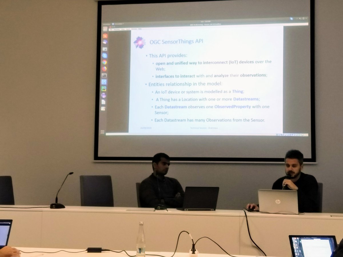 Jacopo Foglietti explains OGC integration models for @MonicaProject @IsmbOnweb