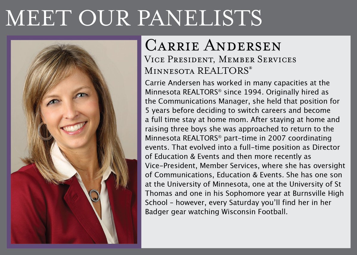 LibertyTitle_MN's tweet photo. Meet Carrie!  Panelist at the Women's Leadership Conference https://t.co/hPg7TRRBDi