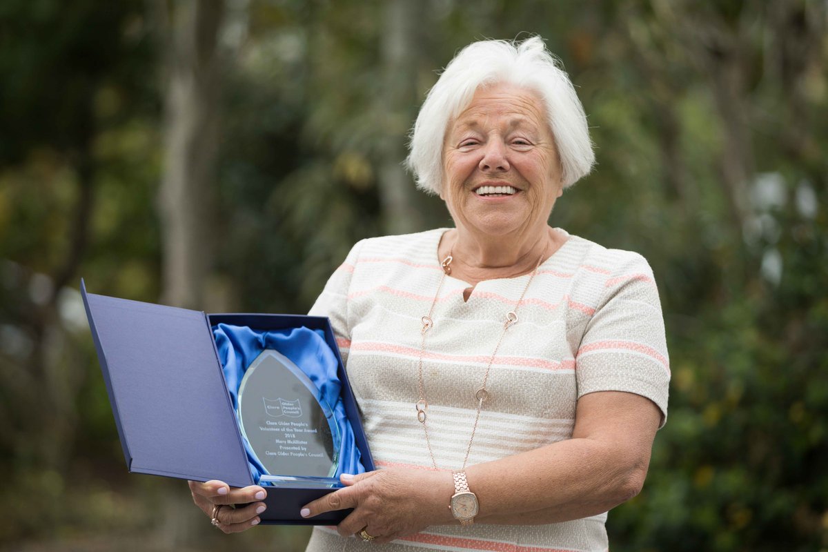 ClareCoCo's tweet photo. Mary McAllister from Ennis was named Clare Older Person of the Year at a ceremony in Hotel Woodstock last evening.

https://t.co/NzDoTdB6Ve https://t.co/m5CHsgbdMK