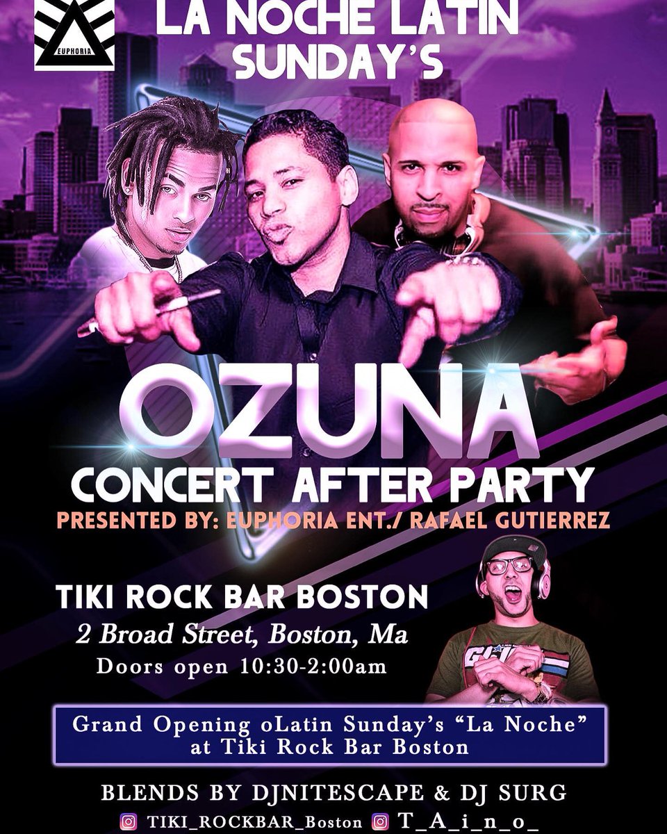 djnitescape's tweet photo. NEW LATIN SUNDAY'S AT TIKI ROCK BOSTON! #KNIGHTSBOSTON https://t.co/NxSEQwXwTI