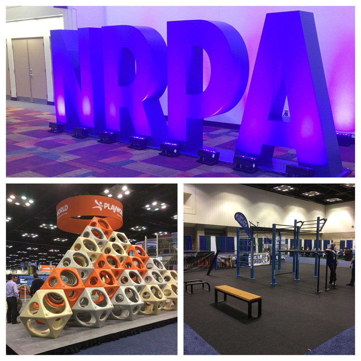 BallardKing's tweet photo. Lots of fun stuff to see at the expo hall for the #NRPAconference https://t.co/OkziHnknvp