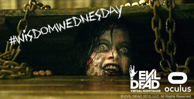 EvilDeadGame's tweet photo. Coming at you with some #WisdomWednesday - getting stuck with #EvilDead : Endless Nightmare, or #EvildeadVR? Let us know, and we'll give you hints and tips via photos and videos to help you out.
Thank Mia for us, eh? Heh heh heh... https://t.co/6Y24GPkwbk