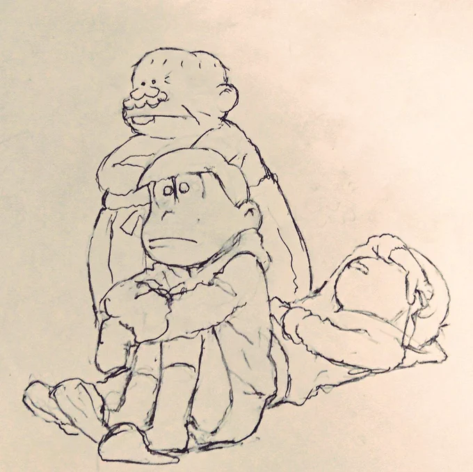 待機。 