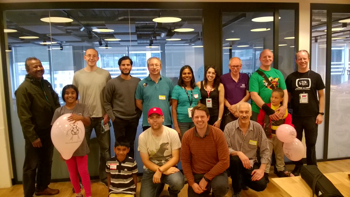 BrianLinuxing's tweet photo. Volunteers came from across London to help out at #LondonRaspberryJam, a big thanks to @SouthendTech @winkleink @CatLamin , Miss Tan, Anthony, Brendan @Liat_Moss  @rougol  @PremalathaBalan (hubby and son) @scrtsprstr the ever pleasant @whaleygeek with @atulpant and @TopTenWeb https://t.co/CeuRC6kfnf