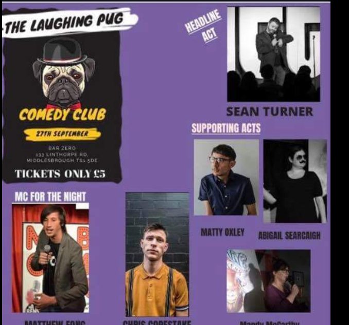 Thursday 8pm tickets £5 not to be missed