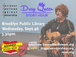 jcampbellk's tweet image. Wish I could be at this #BannedBooksWeek event in Brooklyn! #HowFun!