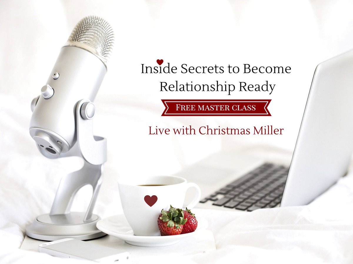 ChristmasMiller's tweet photo. Tired of wasting time on the wrong people? Want to connect with like-minds and improve your chances of finding real love? Don't miss this FREE WEBINAR! Tonight (9/26/2018) at 8 PM EST/5 PM PST https://t.co/7rjs0SWfhg
#christmasmiller #insidesecrets #grownuplove #healyourheartnow https://t.co/BtmIvr4OUr