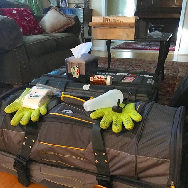 pizzadashporta's tweet photo. Packing for @dicksonbbq SmokeShow. How to fit a booth in a bag!?!? Will security be ok checking a pizza peel? see ya’ll there!  #pizzadashporta #dicksonbbq #dicksonbbqeggfest #ohcanada🇨🇦 #pizzaisgoingtorock https://t.co/mwAaTxF5pC https://t.co/3CQRRXUydw