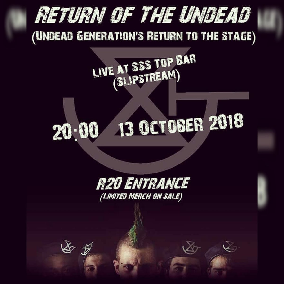 PUNKSxUNDEAD's tweet photo. Catch us on 13 October at Slipstream in Grahamstown
#Music #Grahamstown #Makhanda #GVegas #Band #EasternCape #SouthAfrica #Punk #Ska #Hardcore #Reggae #ReturnOfTheUndead #Poster #Gig #Concert #Performance #LiveMusic #UndeadGeneration https://t.co/Wqe19wu09Q