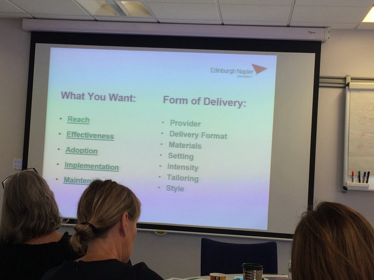 Exe_therapy_Col's tweet photo. Deliver matters for behaviour change. The format of delivery and whom delivers it can have a big impact both positively and negatively. #siscc #qibehaviourchange https://t.co/WRW3qaOiac