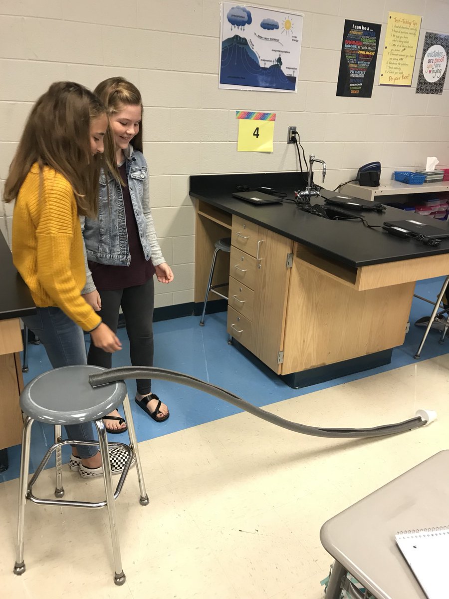 MsRenfroe_CHMS's tweet photo. My enrichment group is investigating how ramp height affects the distance marbles roll. They are doing such a great job! #JUSTDOntIT https://t.co/7ul2fKZFod