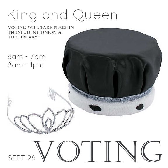 BHSUEngage2Lead's tweet photo. Voting for homecoming King and Queen will take place today! You can vote in the Student Union from 8am to 7pm and in the Library from 8am to 1pm. https://t.co/lqsPmBGaUp