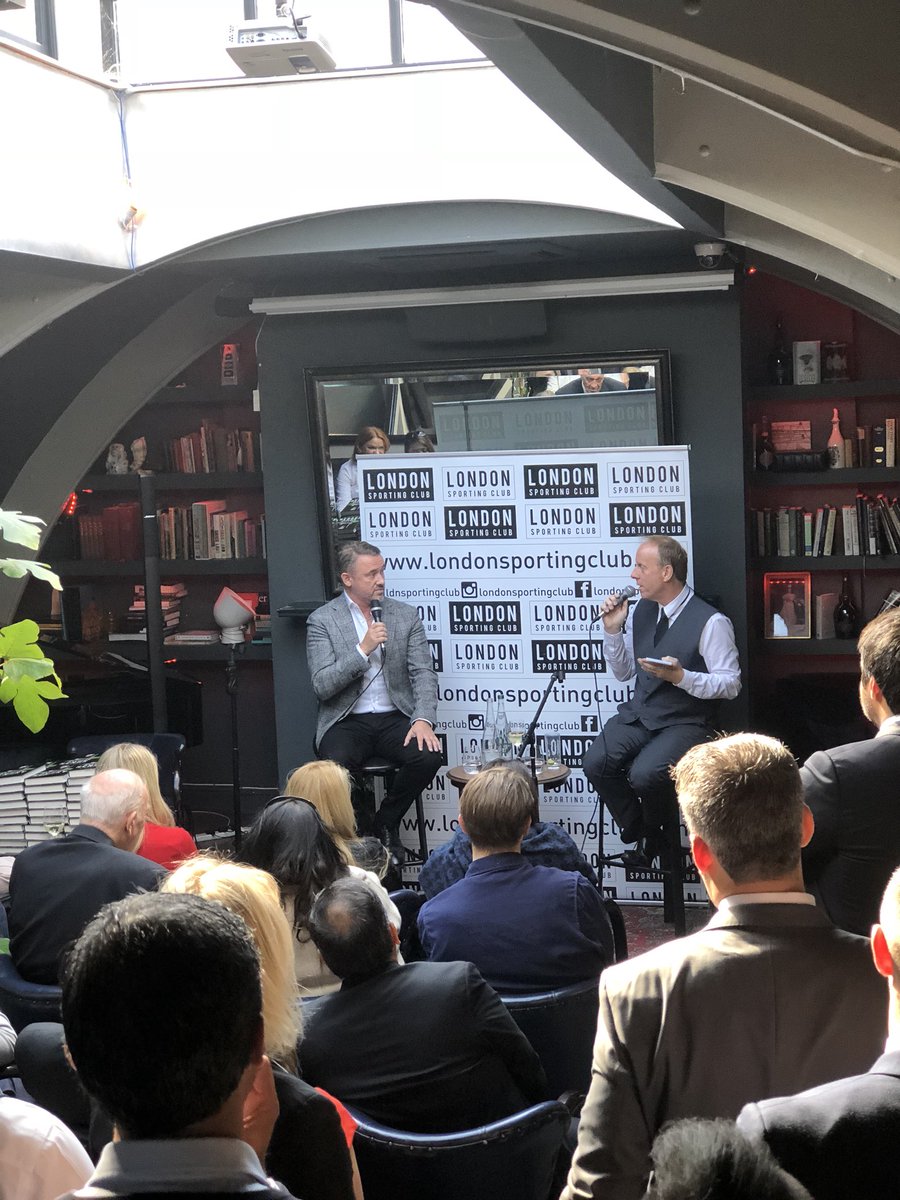 Mrs_C_Johnston's tweet photo. Great to be invited to the latest @ldnsportingclub event yesterday for some great conversations with like minded people. Stephen Hendry Q&amp;A with @IanStaffs not bad either 🎱 https://t.co/73dToFUT2N