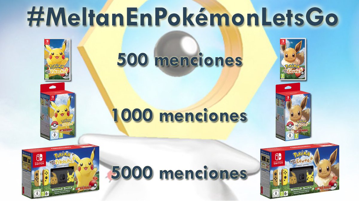 Bl3sSuR's tweet photo. ¡NUEVO SORTEO!
Seamos todos el nuevo Pokémon mítico: ¡MELTAN!
Requisitos:
- Poneros de nombre: ¿?
- Foto de perfil con Meltan
- Twittear con #MeltanEnPokémonLetsGo
- Seguir a @Bl3sSuR y @keibron
Concurso válido hasta el domingo 30 a las 23:59.
Envíos solo a España. https://t.co/q4eBaE9zOn