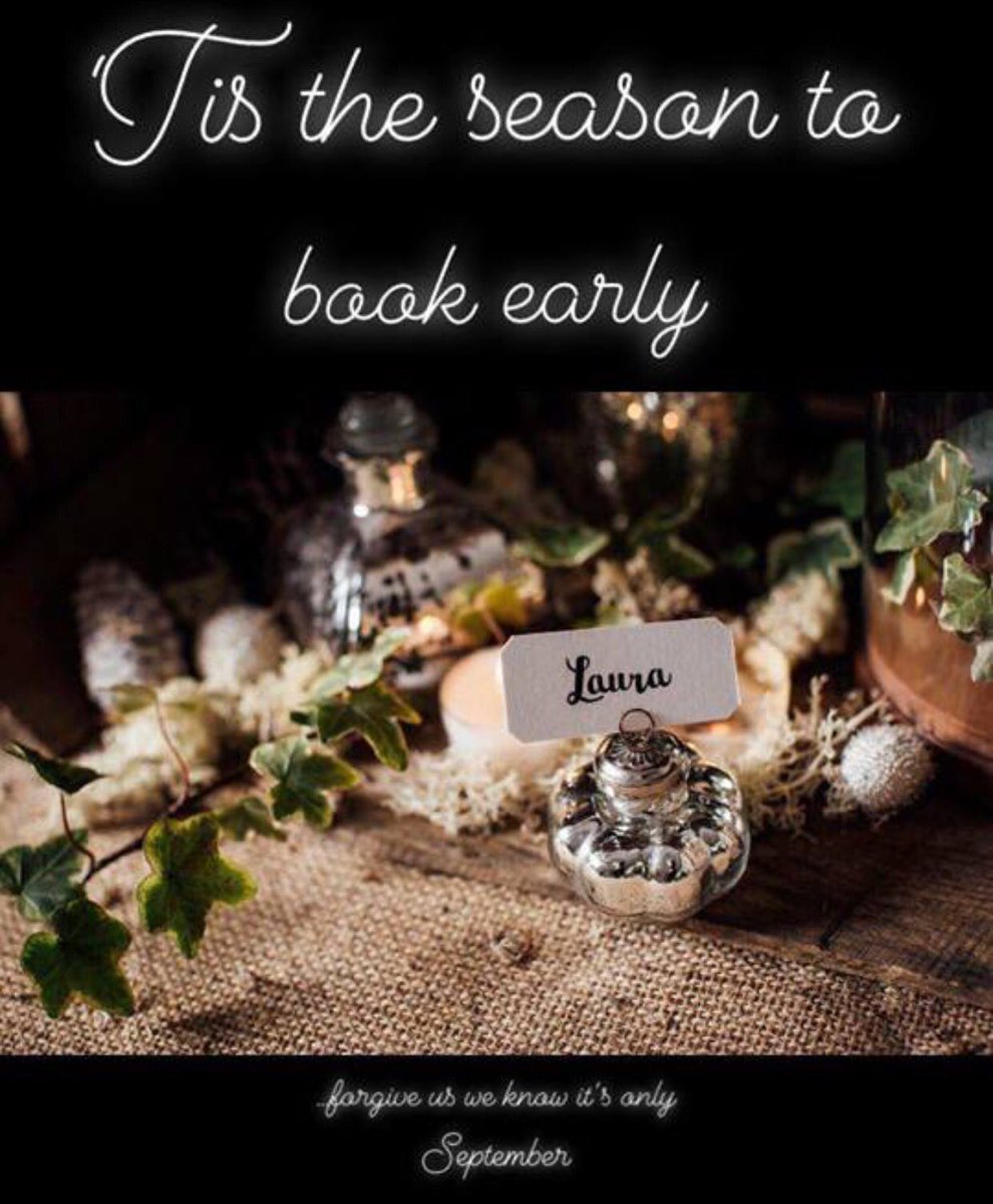 KingsChapelOAm's tweet photo. ‘tis the season to book early #sorryweknowitsseptember #falalalala https://t.co/IhEYlbzcde