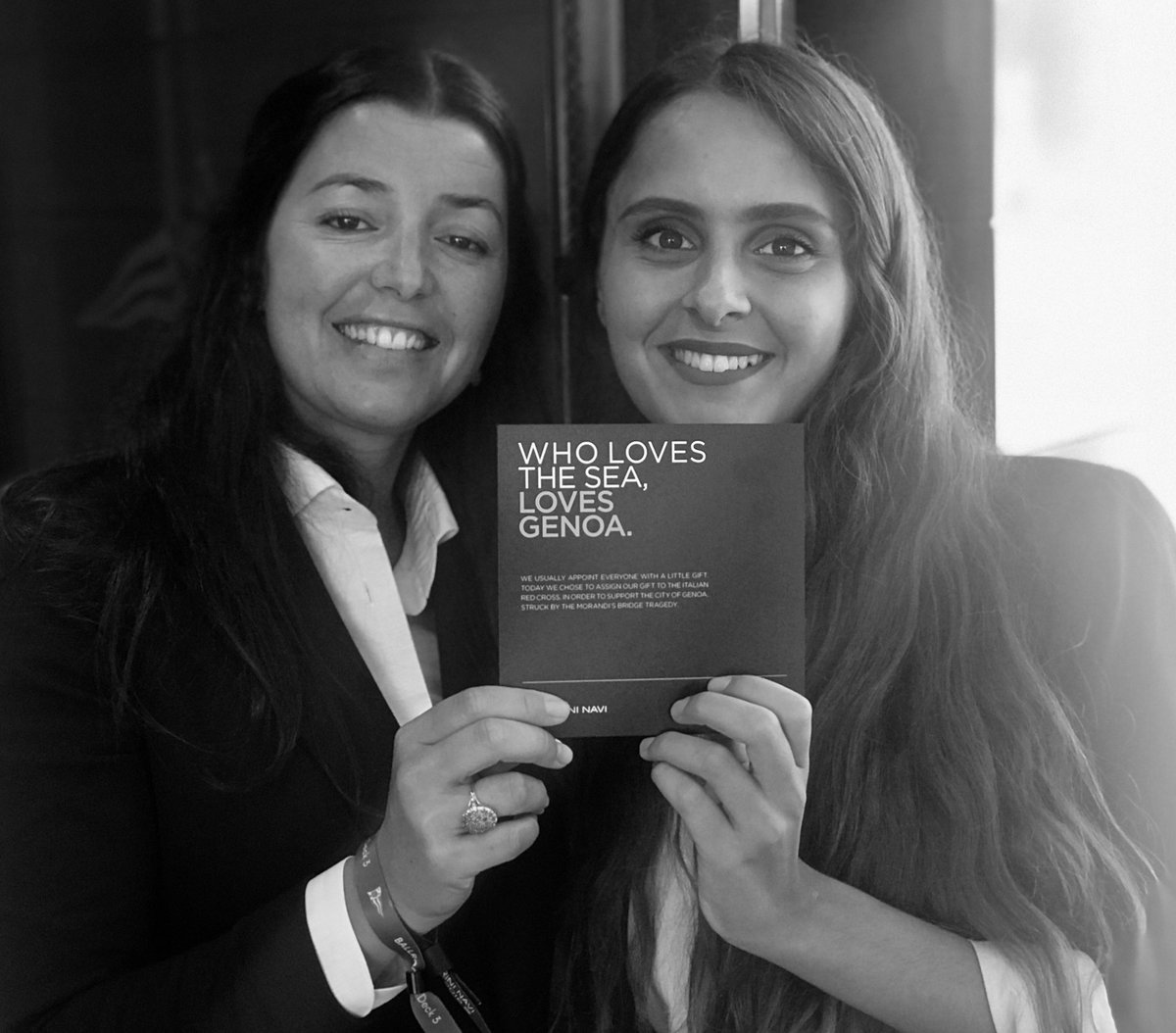 I love intelligent marketing &amp; PR ! Congratulations <a href="/perininavi/">Perini Navi</a> for their smart memo card that means rather than give out another press gift they are donating to support #Genoa ! #smartmarketing #intelligentideas #LoveTheSea #LovePerini