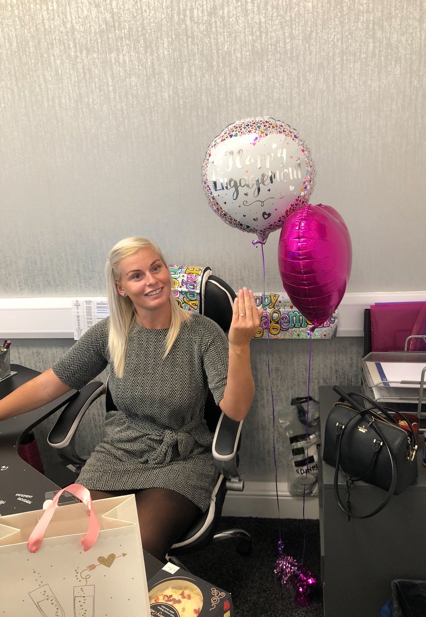 Saltirefood's tweet photo. Exciting news are Saltire HQ. Our very own Sarah is getting married 💍💍#Weddingplanning #Engagement #Ringonit #Getahat https://t.co/UKJiQxKc8B